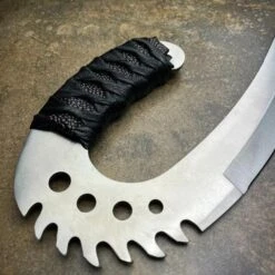 2 PC Chronicles Of Riddick Dagger Saber Claws Fixed Blade Knife W/ Stand Silver -BLADE ADDICT Sales blade addict fixed blade 2 pc chronicles of riddick dagger saber claws fixed blade knife w stand silver 36474871218390