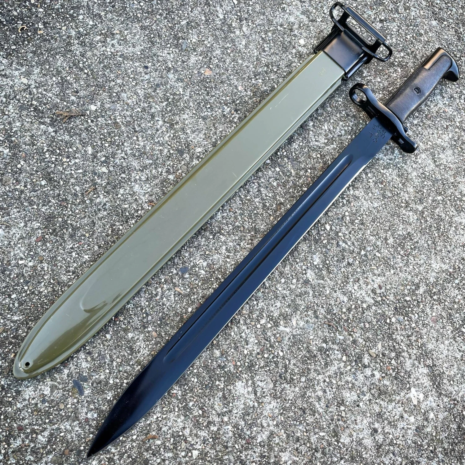 21" M1 US RIFLE Bayonet Military Tactical Combat Hunting Knife Survival Rambo 8 21" M1 US RIFLE Bayonet Military Tactical Combat Hunting Knife Survival Rambo - Image 6