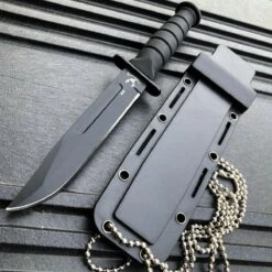 6" Military Tactical Kabai Combat Fixed Blade Survival Neck Knife -BLADE ADDICT Sales blade addict fixed blade 6 military tactical kabai combat fixed blade survival neck knife 15400420638808