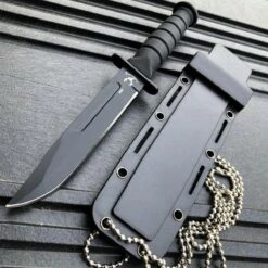 6" Military Tactical Kabai Combat Fixed Blade Survival Neck Knife -BLADE ADDICT Sales blade addict fixed blade 6 military tactical kabai combat fixed blade survival neck knife 15400420999256