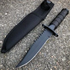 8.5" Tactical Camping Outdoor Fixed Blade Hunting Fishing Knife W Survival Kit 11 8.5" Tactical Camping Outdoor Fixed Blade Hunting Fishing Knife W Survival Kit -BLADE ADDICT Sales blade addict fixed blade black 8 5 tactical camping outdoor fixed blade hunting fishing knife w survival kit 15730341281880