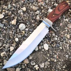 Survival Hunting Camping Fixed Blade Full Tang Bowie Rambo Knife W/ Wood Handle -BLADE ADDICT Sales blade addict fixed blade c survival hunting camping fixed blade full tang bowie rambo knife w wood handle 21537738424519
