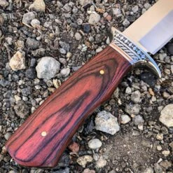 Survival Hunting Camping Fixed Blade Full Tang Bowie Rambo Knife W/ Wood Handle -BLADE ADDICT Sales blade addict fixed blade survival hunting camping fixed blade full tang bowie rambo knife w wood handle 21537738490055