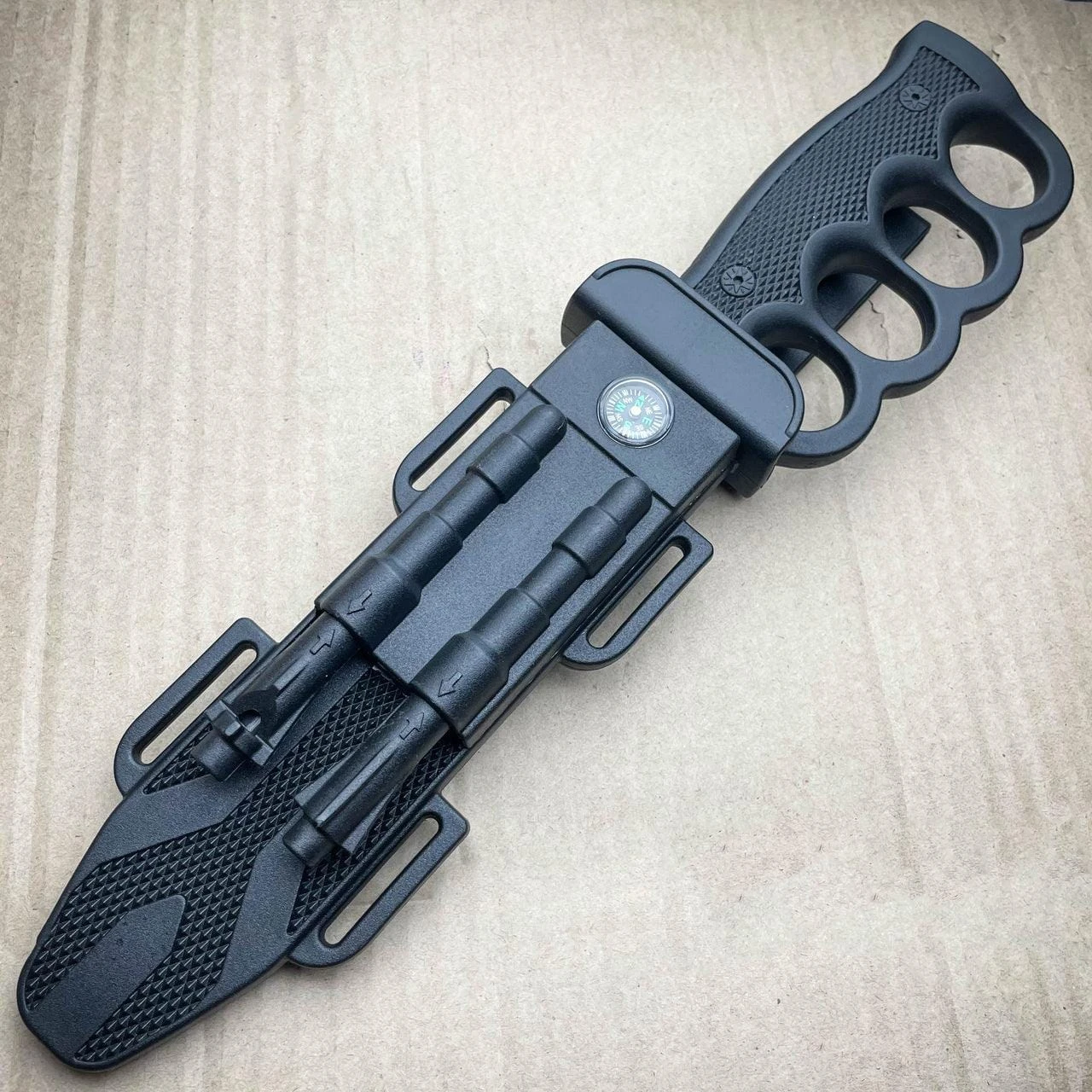 12.5" Survival Combat Trench Military Fixed Blade W/ Firestarter + Sharpener 10 12.5" Survival Combat Trench Military Fixed Blade W/ Firestarter + Sharpener - Image 8