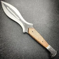 13" Hand Forged Railroad Spike Carbon Hunting Leaf Hunter Knife Fixed Blade Wood 12 13" Hand Forged Railroad Spike Carbon Hunting Leaf Hunter Knife Fixed Blade Wood -BLADE ADDICT Sales blade addict knives 13 hand forged railroad spike carbon hunting leaf hunter knife fixed blade wood 32094443208903