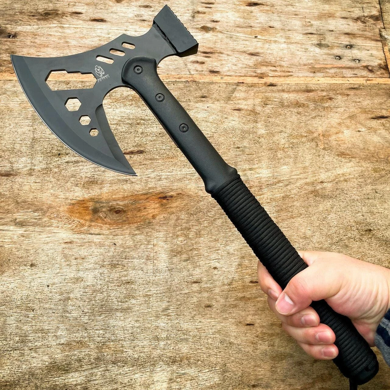 18" CAMPING TOMAHAWK THROWING AXE BATTLE Hatchet 4 18" CAMPING TOMAHAWK THROWING AXE BATTLE Hatchet - Image 2