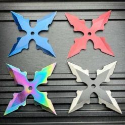 4 PC Ninja Throwing Stars Shuriken Knives