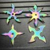 4PC Ninja Throwing Knife Rainbow Set 1 4PC Ninja Throwing Knife Rainbow Set -BLADE ADDICT Sales blade addict knives 4pc ninja throwing knife rainbow set 37014815801558