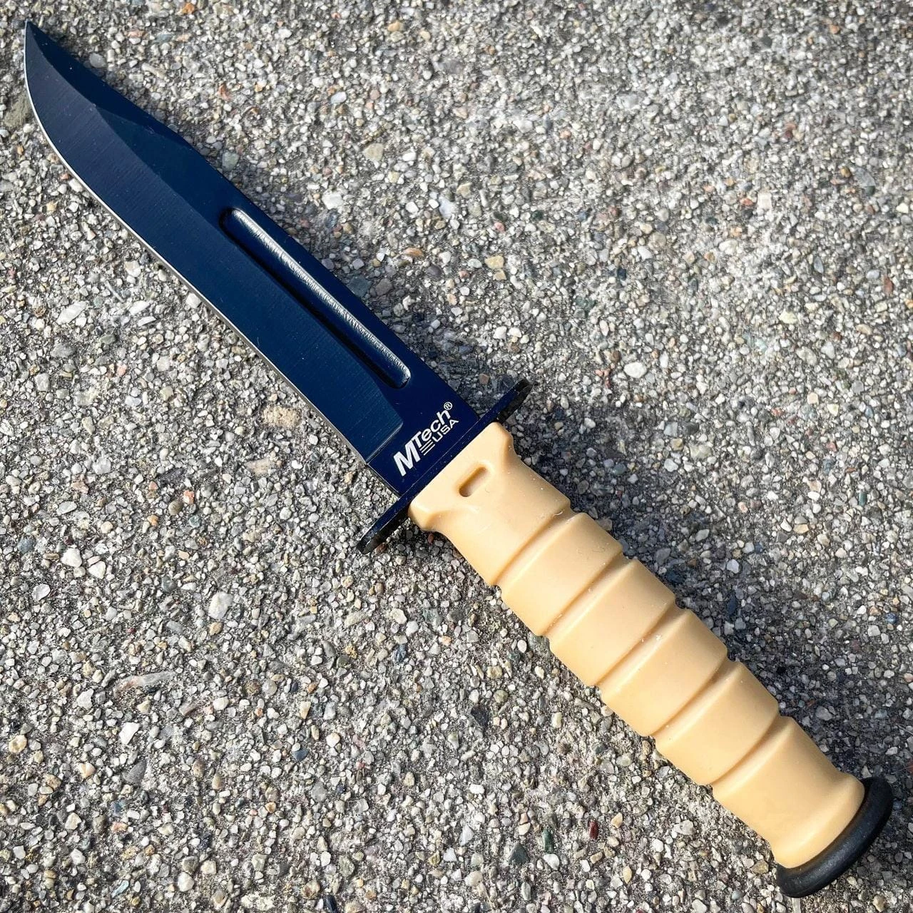 6" MTECH Military Kabai Tactical Fixed Blade Combat Neck Knife W/ Chained Sheath 4 6" MTECH Military Kabai Tactical Fixed Blade Combat Neck Knife W/ Chained Sheath - Image 2