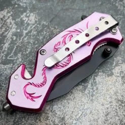 6" Tactical Fantasy Dragon Spring Assisted Open Rescue Folding Pocket Knife -BLADE ADDICT Sales blade addict knives 6 tactical fantasy dragon spring assisted open rescue folding pocket knife 29418896785607