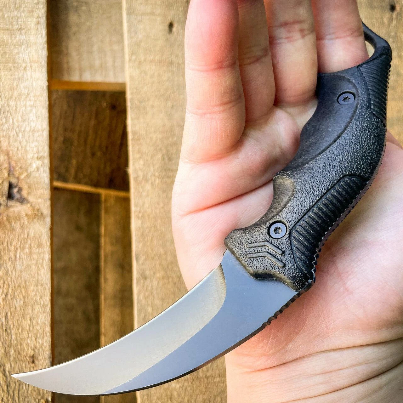 7.5" Military Tactical Hunting COMBAT Karambit FIXED BLADE KNIFE W Hard Sheath 4 7.5" Military Tactical Hunting COMBAT Karambit FIXED BLADE KNIFE W Hard Sheath - Image 2