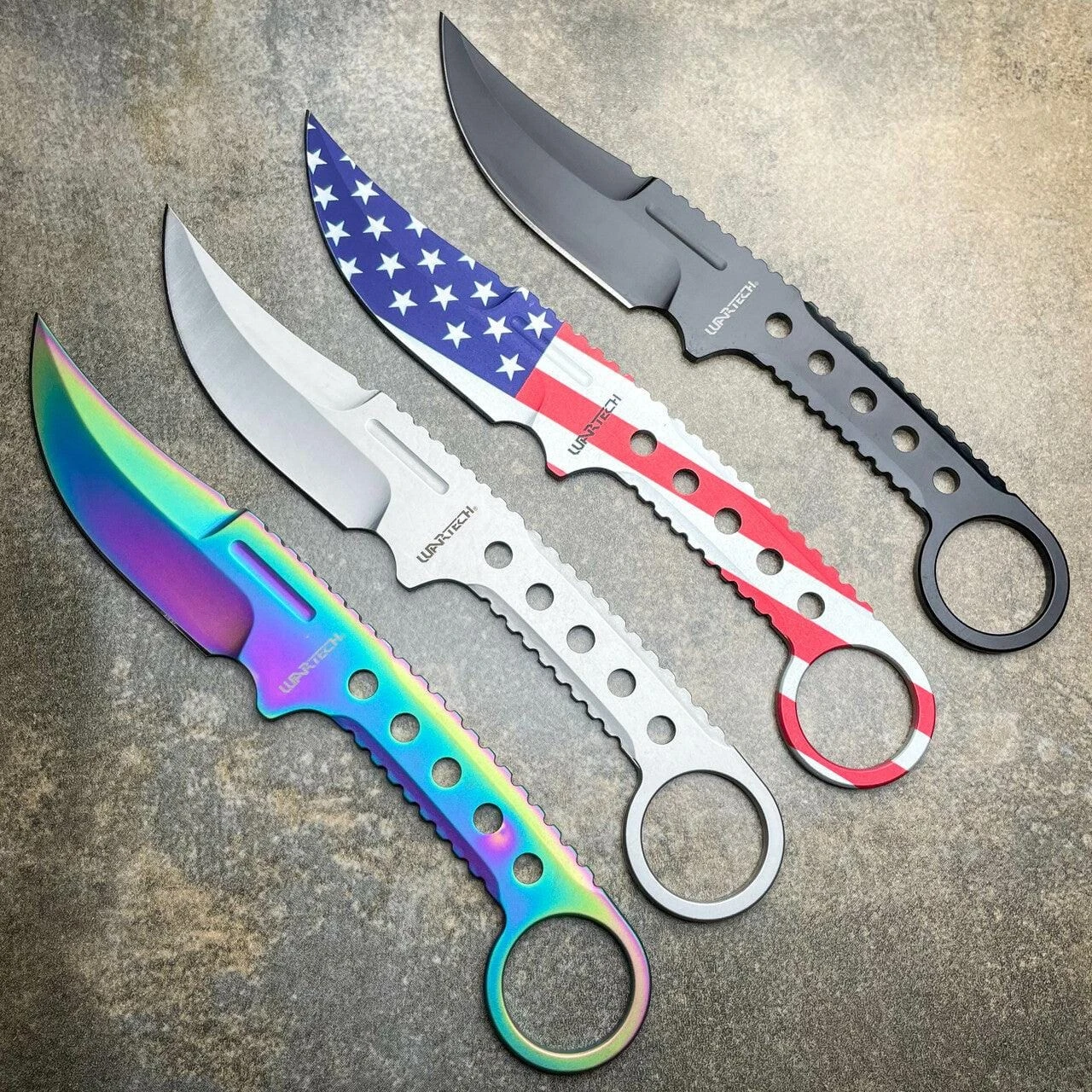 8.25" Survival Upswept Combat Fixed Blade Knife W/ Sheath 4 8.25" Survival Upswept Combat Fixed Blade Knife W/ Sheath - Image 2