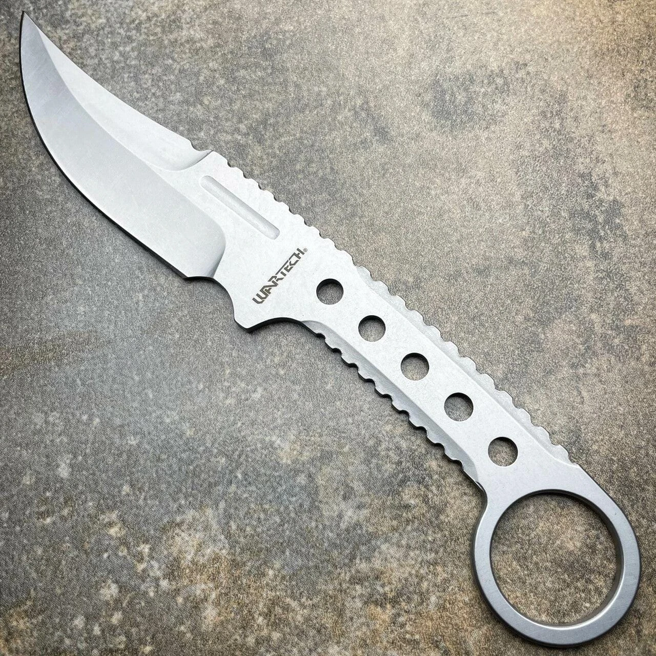 8.25" Survival Upswept Combat Fixed Blade Knife W/ Sheath 10 8.25" Survival Upswept Combat Fixed Blade Knife W/ Sheath - Image 8