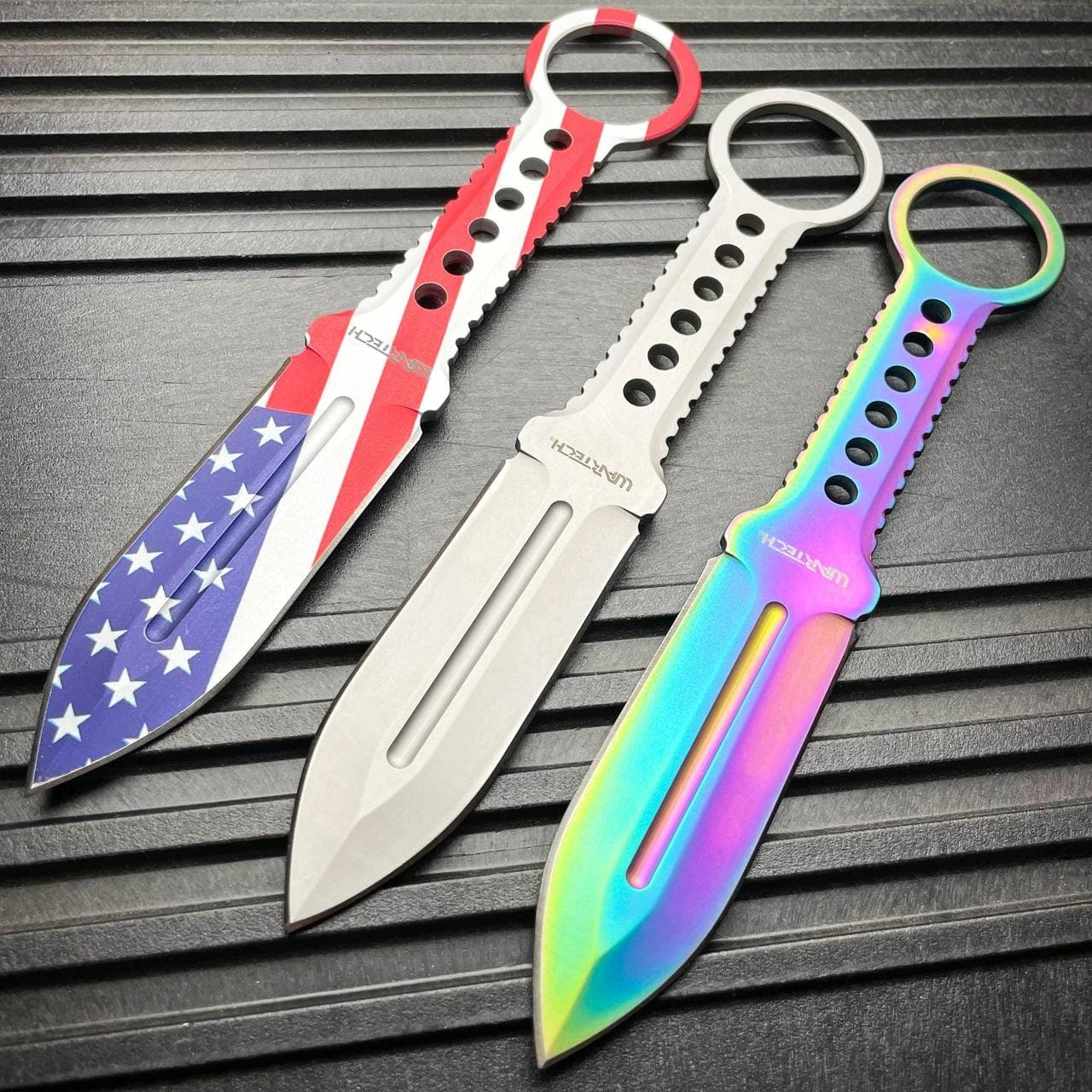 8.25" Tactical FIXED BLADE Full Tang Combat Hunting Throwing Knife W/ Sheath 4 8.25" Tactical FIXED BLADE Full Tang Combat Hunting Throwing Knife W/ Sheath - Image 2
