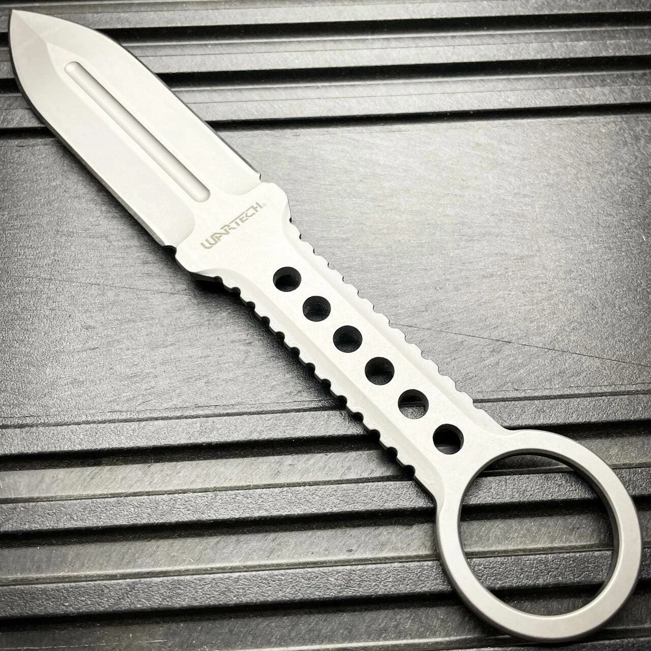 8.25" Tactical FIXED BLADE Full Tang Combat Hunting Throwing Knife W/ Sheath 9 8.25" Tactical FIXED BLADE Full Tang Combat Hunting Throwing Knife W/ Sheath - Image 7