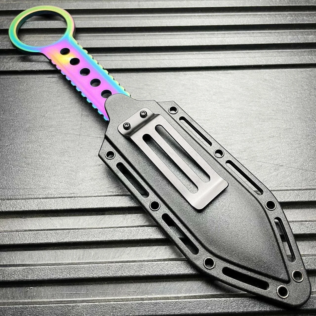 8.25" Tactical FIXED BLADE Full Tang Combat Hunting Throwing Knife W/ Sheath 13 8.25" Tactical FIXED BLADE Full Tang Combat Hunting Throwing Knife W/ Sheath - Image 11