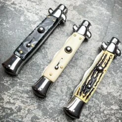 8.75" Italian Stiletto Switch Kris Blade Pocket Knife -BLADE ADDICT Sales blade addict knives 8 75 italian stiletto switch kris blade pocket knife 31060025245895