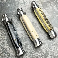 8.75" Italian Stiletto Switch Kris Blade Pocket Knife -BLADE ADDICT Sales blade addict knives 8 75 italian stiletto switch kris blade pocket knife 31060028227783