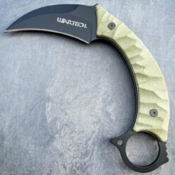 8" Military Survival Karambit Fixed Blade Camping Combat Knife W Hard Sheath -BLADE ADDICT Sales blade addict knives 8 military survival karambit fixed blade camping combat knife w hard sheath 36662398222550