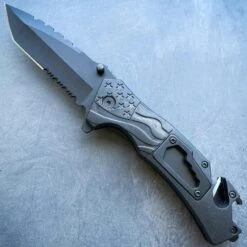 8" Military Tactical Spring Assisted Rescue Multi Tool Pocket OPEN Folding Knife -BLADE ADDICT Sales blade addict knives 8 military tactical spring assisted rescue multi tool pocket open folding knife 29418221043911