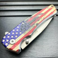8" MTECH USA Skull American Flag Spring Assisted PATRIOT Folding Pocket Knife -BLADE ADDICT Sales blade addict knives 8 mtech usa skull american flag spring assisted patriot folding pocket knife 37014914728150