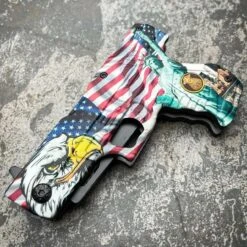 8" POLICE HAND PISTOL Gun Folding Assisted Pocket Knife 21 8" POLICE HAND PISTOL Gun Folding Assisted Pocket Knife -BLADE ADDICT Sales blade addict knives 8 police hand pistol gun folding assisted pocket knife 29602314322119