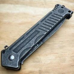 8" STONEWASH Tactical Pocket Knife W Glass Breaker 8 8" STONEWASH Tactical Pocket Knife W Glass Breaker -BLADE ADDICT Sales blade addict knives 8 stonewash tactical pocket knife w glass breaker 29437567107271