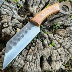 9.5" Hand Forged Ring Seax Carbon Steel Cleaver Hunting Knife Fixed Blade W Wood 8 9.5" Hand Forged Ring Seax Carbon Steel Cleaver Hunting Knife Fixed Blade W Wood -BLADE ADDICT Sales blade addict knives 9 5 hand forged ring seax carbon steel cleaver hunting knife fixed blade w wood 32094576443591