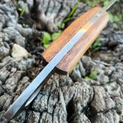 9.5" Hand Forged Ring Seax Carbon Steel Cleaver Hunting Knife Fixed Blade W Wood 10 9.5" Hand Forged Ring Seax Carbon Steel Cleaver Hunting Knife Fixed Blade W Wood -BLADE ADDICT Sales blade addict knives 9 5 hand forged ring seax carbon steel cleaver hunting knife fixed blade w wood 32094585913543