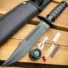 9.5" Tactical Hunting Army Rambo Fixed Blade Knife Machete Bowie W Survival Kit Black -BLADE ADDICT Sales blade addict knives 9 5 tactical hunting army rambo fixed blade knife machete bowie w survival kit black 31929631703239