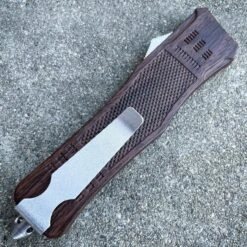 9" BROWN WOOD OTF 10 9" BROWN WOOD OTF -BLADE ADDICT Sales blade addict knives 9 brown wood otf 31059159122119