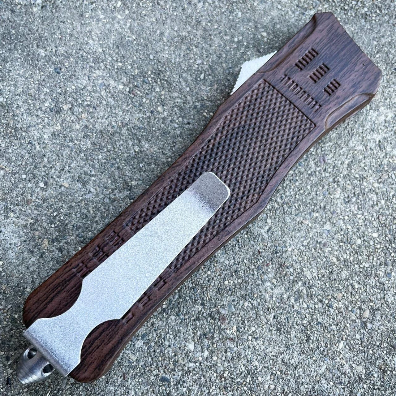 9" BROWN WOOD OTF 6 9" BROWN WOOD OTF - Image 4