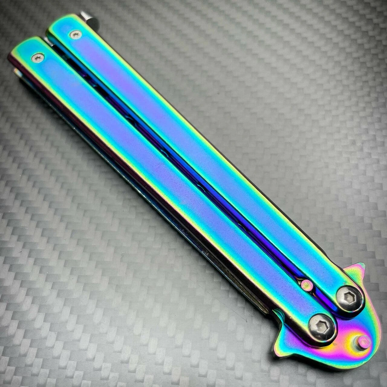 Balisong Buttery Knife Trainer Dull Blade 5 Balisong Buttery Knife Trainer Dull Blade - Image 3