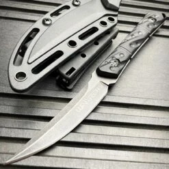 8.5" Tactical FIXED BLADE Full Tang Combat Hunting Survival Knife W/ Sheath New -BLADE ADDICT Sales blade addict knives black 8 5 tactical fixed blade full tang combat hunting survival knife w sheath new 36662650732758