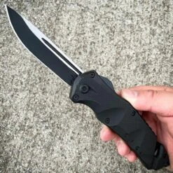 Escape Rescue OTF Knife -BLADE ADDICT Sales blade addict knives black escape rescue otf knife 36190852186326