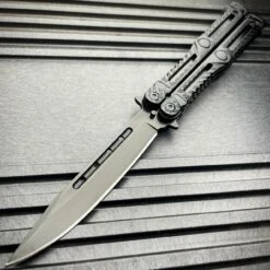 Axis Balisong Butterfly Knife 15 Axis Balisong Butterfly Knife -BLADE ADDICT Sales blade addict knives black w black blade axis balisong butterfly knife 37167019917526