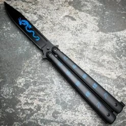 Dragon Balisong Butterfly Knife 10 Dragon Balisong Butterfly Knife -BLADE ADDICT Sales blade addict knives blue dragon balisong butterfly knife 36191133434070