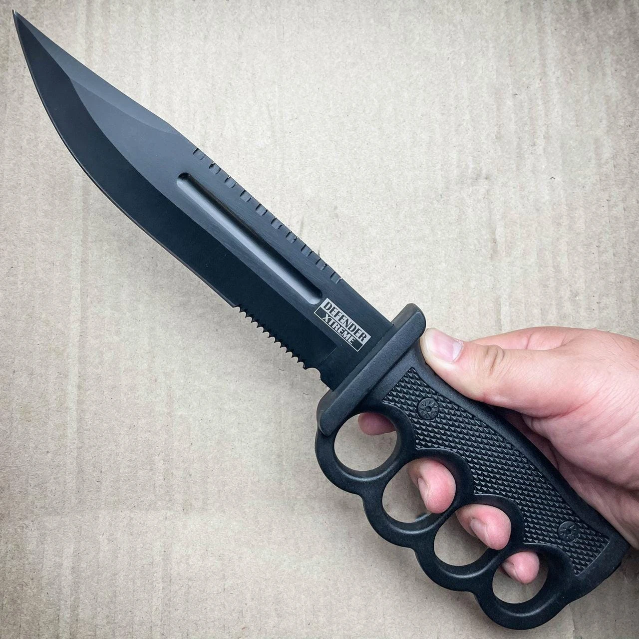 12.5" Survival Combat Trench Military Fixed Blade W/ Firestarter + Sharpener 9 12.5" Survival Combat Trench Military Fixed Blade W/ Firestarter + Sharpener - Image 7