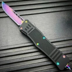 Damascus Etch OTF -BLADE ADDICT Sales blade addict knives damascus etch otf 36533917188310