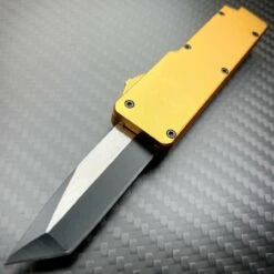 Mini Tanto OTF 12 Mini Tanto OTF -BLADE ADDICT Sales blade addict knives gold mini tanto otf 36465630249174