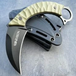 8" Military Survival Karambit Fixed Blade Camping Combat Knife W Hard Sheath -BLADE ADDICT Sales blade addict knives green 8 military survival karambit fixed blade camping combat knife w hard sheath 36662397370582