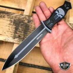 9.5" Tactical FIXED BLADE Full Tang Hunting Skull Dagger Boot Knife W/ Sheath 12 9.5" Tactical FIXED BLADE Full Tang Hunting Skull Dagger Boot Knife W/ Sheath -BLADE ADDICT Sales blade addict knives grey 9 5 tactical fixed blade full tang hunting skull dagger boot knife w sheath 36656216047830