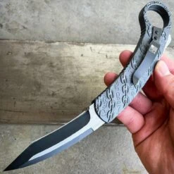 Chain Auto Karambit OTF 14 Chain Auto Karambit OTF -BLADE ADDICT Sales blade addict knives grey chain auto karambit otf 36203172593878