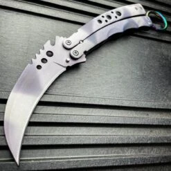 CSGO Karambit Balisong (Limited Edition) -BLADE ADDICT Sales blade addict knives grey csgo karambit balisong limited edition 29502801379527