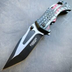 Military TACTICAL Assisted Open Pocket Folding American Flag Rescue Knife Blade -BLADE ADDICT Sales blade addict knives military tactical assisted open pocket folding american flag rescue knife blade 36331908726998