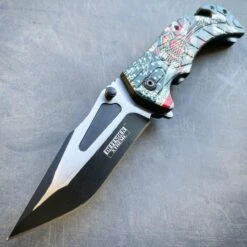 Military TACTICAL Assisted Open Pocket Folding American Flag Rescue Knife Blade -BLADE ADDICT Sales blade addict knives military tactical assisted open pocket folding american flag rescue knife blade 36331918688470