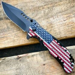 Military TACTICAL USA AMERICAN FLAG Assisted Pocket Folding OPEN Knife Blade -BLADE ADDICT Sales blade addict knives military tactical usa american flag assisted pocket folding open knife blade 29418344317127