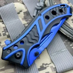 MTECH USA 8.25" BLUE SPRING OPEN ASSISTED TACTICAL FOLDING POCKET KNIFE Blade -BLADE ADDICT Sales blade addict knives mtech usa 8 25 blue spring open assisted tactical folding pocket knife blade 31904064372935