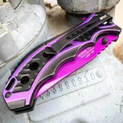MTECH USA 8.25" PURPLE SPRING OPEN ASSISTED TACTICAL FOLDING POCKET KNIFE Blade -BLADE ADDICT Sales blade addict knives mtech usa 8 25 purple spring open assisted tactical folding pocket knife blade 31800906023111