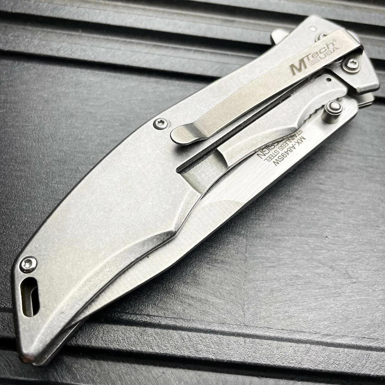 MTECH USA American Flag We The People Spring Assisted Folding Open Pocket Knife 6 MTECH USA American Flag We The People Spring Assisted Folding Open Pocket Knife - Image 4